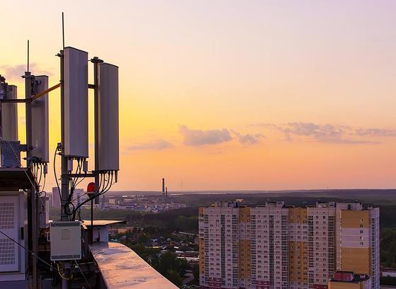 sunset cell towers