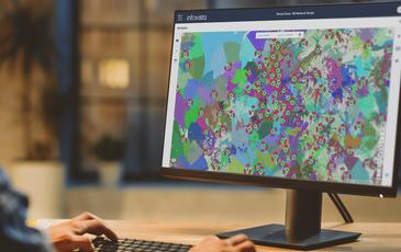 Man working on Planet Cloud software
