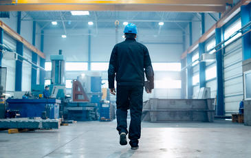 Inside of manufacturing building