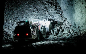 Autonomous loader in the mines
