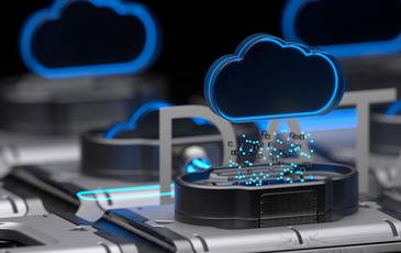Abstract image of cloud network