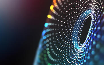 Abstract concept tech image of cyberspace of the future
