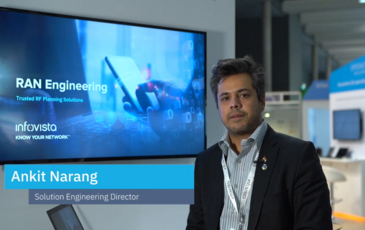 Ankit Narang, Solution Engineering at Infovista demonstrating Planet AI Model