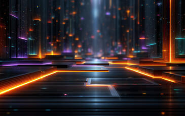 Abstract digital background featuring agentic AI