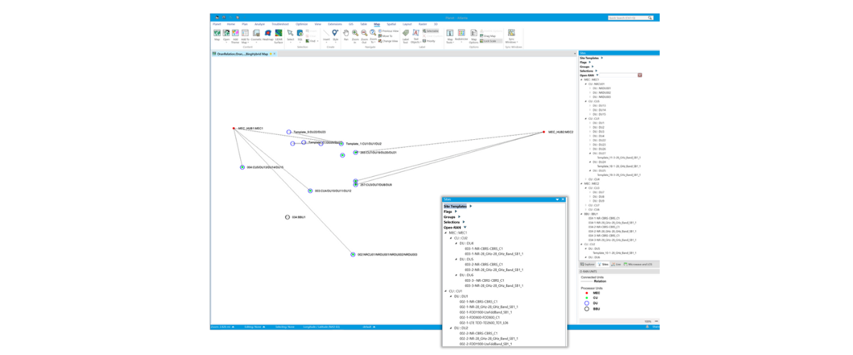 Planet - Open RAN map and site explorer