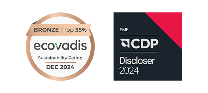 Our commitment to sustainability has been recognized with an EcoVadis Bronze Medal, additionally Infovista received an SME B rating from the CDP for climate action