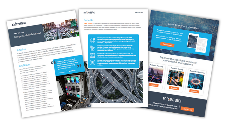 Preview of TEMS Paragon competitor benchmarking use case