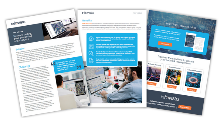 Preview of Network testing post-processing and analytics use case