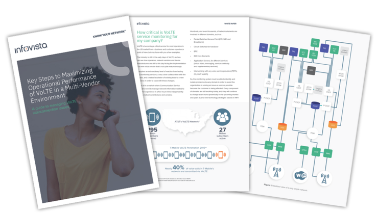 Preview of whitepaper - Key steps to maximizing operational performance of VoLTE in a multi-vendor environment