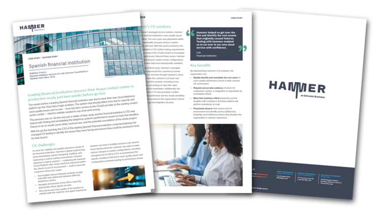 Preview of a use case with a leading Spanish financial institution