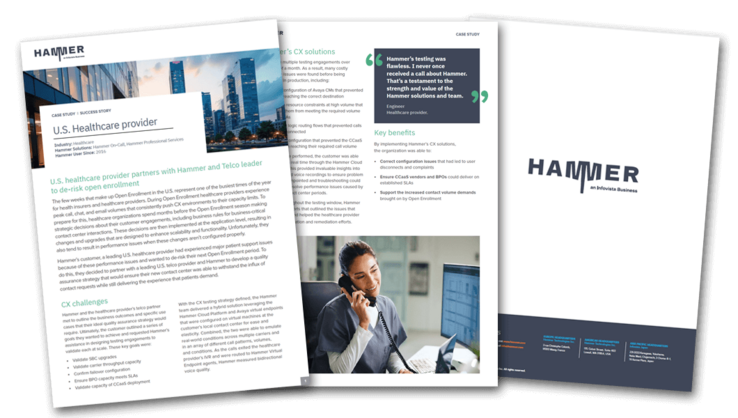 Preview of "Contact center readiness: health insurance" case study