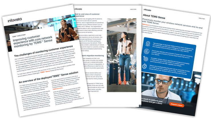 Preview of case study: Improving customer experience with core network monitoring by TEMS Sense 