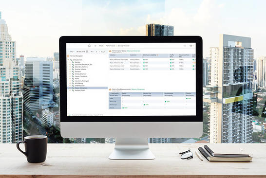Monitor with Ativa Net screen capture