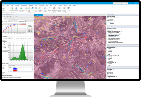 Desktop with Planet ACP software