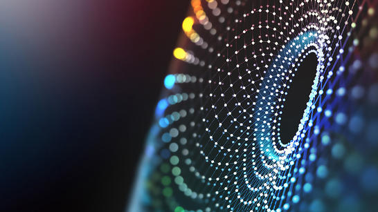Abstract concept tech image of cyberspace of the future