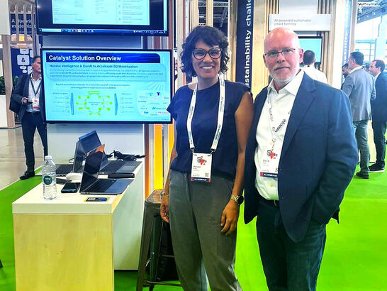  Renata Da Silva, VP Product Marketing, and David Tulis, Chief Revenue Officer, at the DTW24 event
