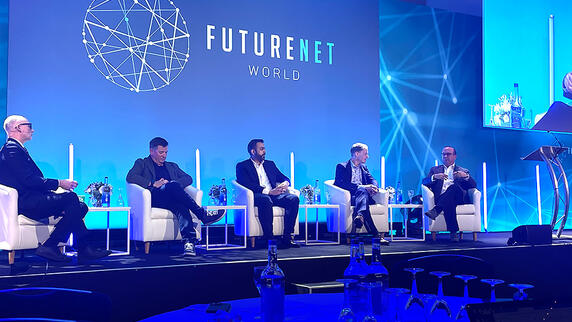 Rick Hamilton, CEO of Infovista participating in a panel discussion at FutureNet World