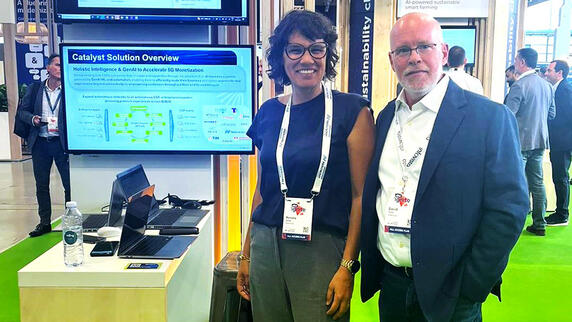 Renata Da Silva, VP Product Marketing, and David Tulis, Chief Revenue Officer, at the DTW24 event