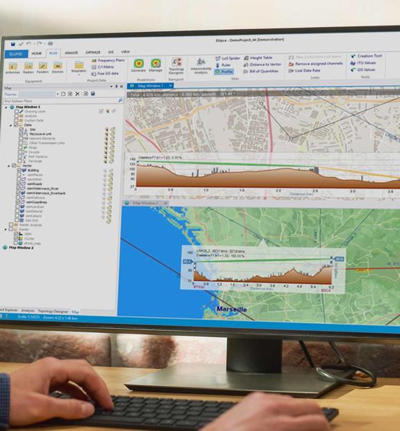 Man looking at screen with Ellipse software