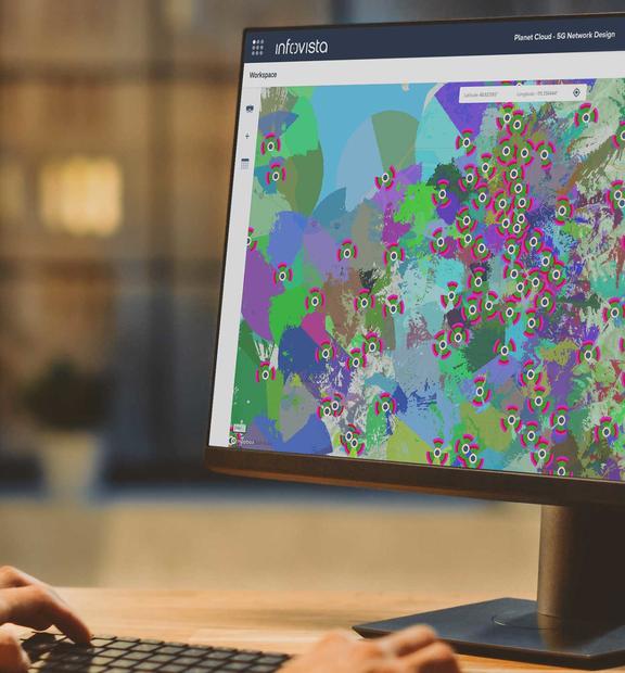 Man working on Planet Cloud software