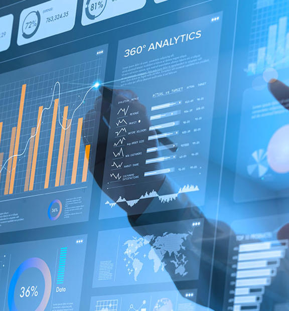 Technology dashboard with 360º analytics
