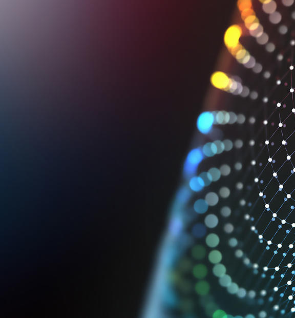 Abstract concept tech image of cyberspace of the future