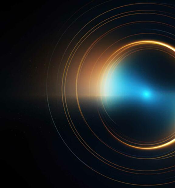 Abstract background, luminous swirling. Elegant glowing circle. 