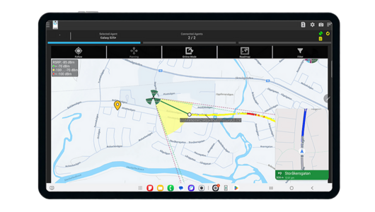 ablet showing outdoor map with Google Maps PiP launch via long press for easier navigation to sweet spots.