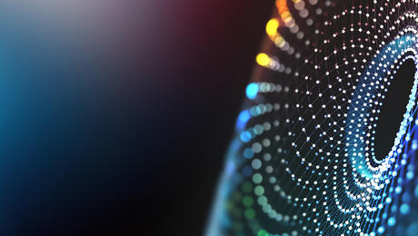 Abstract concept tech image of cyberspace of the future